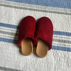 27. Red Slide-On Shoes - (Women's)